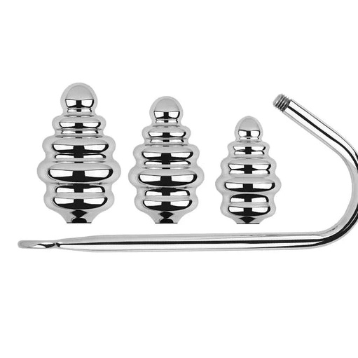 Hook Screw-in Ribbed Set Anal GreatBenefit 8826 0707